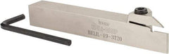 Iscar - HELI, External, Left Hand, 0.118 to 1/8" Groove Width, Indexable Grooving Tool Holder - GRIP 3.., HGN 30.. Insert Compatibility, 3/4" Shank Height, 3/4" Shank Width, 5-1/2" OAL - Americas Industrial Supply