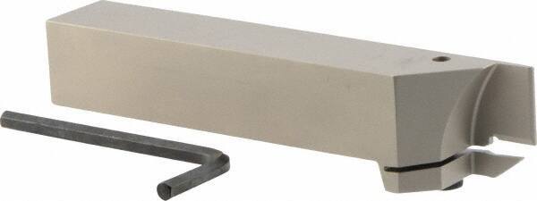 Iscar - HELI, External, Left Hand, 0.118 to 1/8" Groove Width, Indexable Grooving Tool Holder - GRIP 3.., HGN 30.. Insert Compatibility, 1" Shank Height, 1" Shank Width, 6" OAL - Americas Industrial Supply