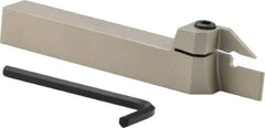 Iscar - HELI, External, Right Hand, 0.157 to 3/16" Groove Width, Indexable Grooving Tool Holder - DG.. 4003, GRIP 4.. Insert Compatibility, 3/4" Shank Height, 3/4" Shank Width, 5-1/2" OAL - Americas Industrial Supply