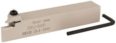 Iscar - HELI, External, Right Hand, 0.47" Max Depth of Cut, 0.197" Min Groove Width, Indexable Grooving Tool Holder - 1" Shank Height, 1" Shank Width, 6" OAL - Americas Industrial Supply