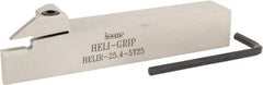 Iscar - HELI, External, Right Hand, 0.197" Min Groove Width, Indexable Grooving Tool Holder - 1" Shank Height, 1" Shank Width, 6" OAL - Americas Industrial Supply