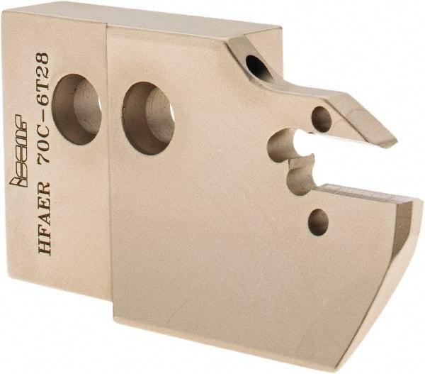 Iscar - 6mm Groove Width, 28mm Max Depth of Cut, Right Hand Cut, HFAE Indexable Grooving Blade - DGN/DGNC/DGNM-C, DGN/DGNM-J/JS/JT, DGN-UT/UA, DGN-W, GRIP, HFPR/L, HGPL Insert Style, Series Heliface - Americas Industrial Supply