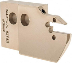 Iscar - 6mm Groove Width, 28mm Max Depth of Cut, Right Hand Cut, HFAE Indexable Grooving Blade - DGN/DGNC/DGNM-C, DGN/DGNM-J/JS/JT, DGN-UT/UA, DGN-W, GRIP, HFPR/L, HGPL Insert Style, Series Heliface - Americas Industrial Supply