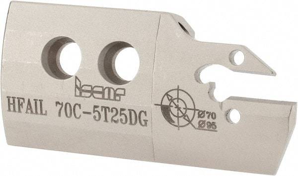 Iscar - 5mm Groove Width, 25mm Max Depth of Cut, Left Hand Cut, HFAI Indexable Grooving Blade - HFPR/L Insert Style, Series Heliface - Americas Industrial Supply