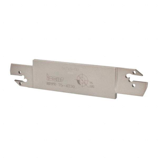 Iscar - 4mm Groove Width, 30mm Max Depth of Cut, Right Hand Cut, HFF Indexable Grooving Blade - HFPR/L 4020... Insert Style, Series Heliface - Americas Industrial Supply