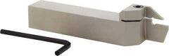Iscar - HFH, External, Left Hand, 0.98" Max Depth of Cut, 0.157" Max Groove Width, Indexable Grooving Tool Holder - H.PL 40.. Insert Compatibility, 1" Shank Height, 1" Shank Width, 6" OAL - Americas Industrial Supply