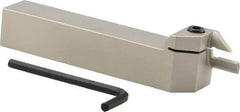 Iscar - HFH, External, Left Hand, 0.79" Max Depth of Cut, 0.157" Max Groove Width, Indexable Grooving Tool Holder - H.PL 40.. Insert Compatibility, 1" Shank Height, 1" Shank Width, 6" OAL - Americas Industrial Supply