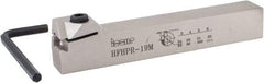 Iscar - HFHP, Internal or External, Right Hand, 0.197" Max Depth of Cut, 0.118 to 0.236" Groove Width, Indexable Grooving Tool Holder - HFPR Insert Compatibility, 3/4" Shank Height, 3/4" Shank Width, 5" OAL - Americas Industrial Supply
