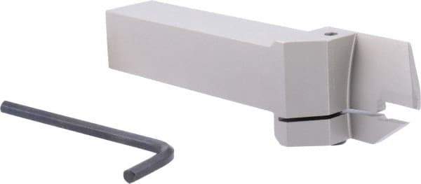 Iscar - HFH, External, Right Hand, 1.26" Max Depth of Cut, 0.236" Max Groove Width, Indexable Grooving Tool Holder - DGN 6303, GRIP 6.., HFPR 6004 Insert Compatibility, 1" Shank Height, 1" Shank Width, 6" OAL - Americas Industrial Supply