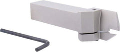 Iscar - HFH, External, Right Hand, 1.26" Max Depth of Cut, 0.236" Max Groove Width, Indexable Grooving Tool Holder - DGN 6303, GRIP 6.., HFPR 6004 Insert Compatibility, 1" Shank Height, 1" Shank Width, 6" OAL - Americas Industrial Supply