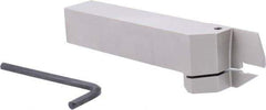 Iscar - HFH, External, Right Hand, 0.98" Max Depth of Cut, 0.157" Max Groove Width, Indexable Grooving Tool Holder - DGN 4.., GRIP 4.., HFPR 4004 Insert Compatibility, 1" Shank Height, 1" Shank Width, 6" OAL - Americas Industrial Supply
