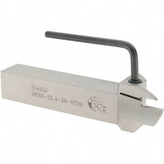 Iscar - HFH, External, Right Hand, 0.79" Max Depth of Cut, 0.236" Max Groove Width, Indexable Grooving Tool Holder - DGN 6303, GRIP 6.., HFPR 6004 Insert Compatibility, 1" Shank Height, 1" Shank Width, 6" OAL - Americas Industrial Supply