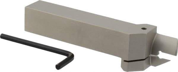 Iscar - HFH, External, Right Hand, 0.98" Max Depth of Cut, 0.157" Max Groove Width, Indexable Grooving Tool Holder - DGN 4.., GRIP 4.., HFPR 4004 Insert Compatibility, 1" Shank Height, 1" Shank Width, 6" OAL - Americas Industrial Supply