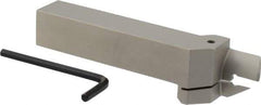 Iscar - HFH, External, Right Hand, 0.98" Max Depth of Cut, 0.157" Max Groove Width, Indexable Grooving Tool Holder - DGN 4.., GRIP 4.., HFPR 4004 Insert Compatibility, 1" Shank Height, 1" Shank Width, 6" OAL - Americas Industrial Supply