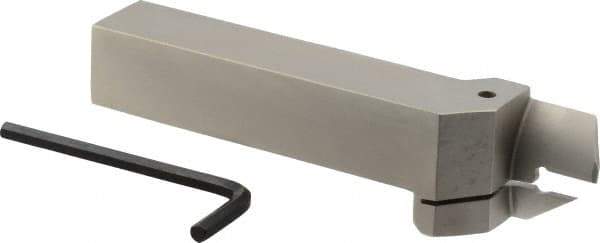 Iscar - HFH, External, Right Hand, 0.98" Max Depth of Cut, 0.157" Max Groove Width, Indexable Grooving Tool Holder - DGN 4.., GRIP 4.., HFPR 4004 Insert Compatibility, 1" Shank Height, 1" Shank Width, 6" OAL - Americas Industrial Supply
