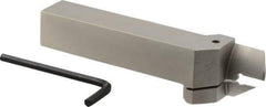 Iscar - HFH, External, Right Hand, 0.98" Max Depth of Cut, 0.157" Max Groove Width, Indexable Grooving Tool Holder - DGN 4.., GRIP 4.., HFPR 4004 Insert Compatibility, 1" Shank Height, 1" Shank Width, 6" OAL - Americas Industrial Supply