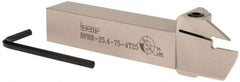 Iscar - HFHR, External, Right Hand, 0.98" Max Depth of Cut, 0.157" Min Groove Width, Indexable Grooving Tool Holder - 1" Shank Height, 1" Shank Width, 6" OAL - Americas Industrial Supply