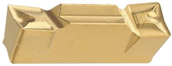 Iscar - 4004HFPR Grade IC20, 4mm Cutting Width Carbide Grooving Insert - 2mm Max Depth of Cut, Right Hand, 0.4mm Corner Radius, Uncoated - Americas Industrial Supply