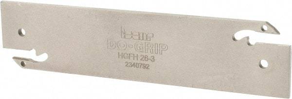 Iscar - 1.0236" Blade Height, 0.0945" Blade Width, 4.3307" OAL, Neutral Cut, Double End Indexable Cut-Off Blade - HGFH Blade - Americas Industrial Supply