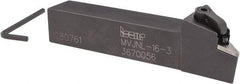 Iscar - MVJN, Left Hand Cut, 1" Shank Height x 1" Shank Width, Negative Rake Indexable Turning Toolholder - VN..33. Insert Compatibility, Series Isoturn - Americas Industrial Supply