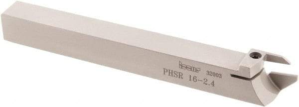 Iscar - PHS, External, Right Hand, 5/8" Max Depth of Cut, 3/32 to 1/8" Groove Width, Indexable Grooving Tool Holder - GDMW 2.4 Insert Compatibility, 0.63" Shank Height, 0.63" Shank Width, 5.9" OAL - Americas Industrial Supply