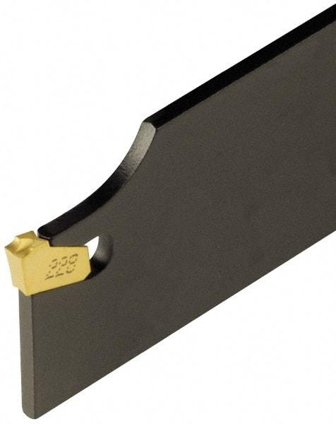 Iscar - 1.7717" Blade Height, 0.0945" Blade Width, 8.8583" OAL, Neutral Cut, Double End Indexable Cut-Off Blade - SGFH Blade, Self Grip Series - Americas Industrial Supply