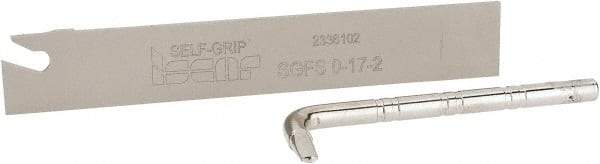 Iscar - 0.6732" Blade Height, 1/16" Blade Width, 4.3307" OAL, Neutral Cut, Single End Indexable Cut-Off Blade - SGFS Blade, Self Grip Series - Americas Industrial Supply
