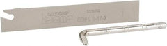 Iscar - 0.6732" Blade Height, 1/16" Blade Width, 4.3307" OAL, Neutral Cut, Single End Indexable Cut-Off Blade - SGFS Blade, Self Grip Series - Americas Industrial Supply