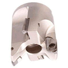 Iscar - 2-1/2" Cut Diam, 1" Arbor Hole, 1.55" Max Depth of Cut, Indexable Chamfer & Angle Face Mill - 4 Inserts, APCR 22.... Insert, Right Hand Cut, 2 Flutes, Series SM - Americas Industrial Supply