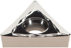 Iscar - TCGT2-1 AS Grade IC20 Carbide Turning Insert - Uncoated, 60° Triangle, 1/4" Inscr Circle, 3/32" Thick, 1/64" Corner Radius - Americas Industrial Supply