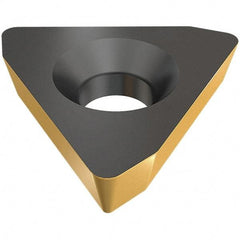 Iscar - TPGH2-1 XL Grade IC570 Carbide Turning Insert - TiCN/TiN Finish, 60° Triangle, 1/4" Inscr Circle, 3/32" Thick, 1/64" Corner Radius - Americas Industrial Supply