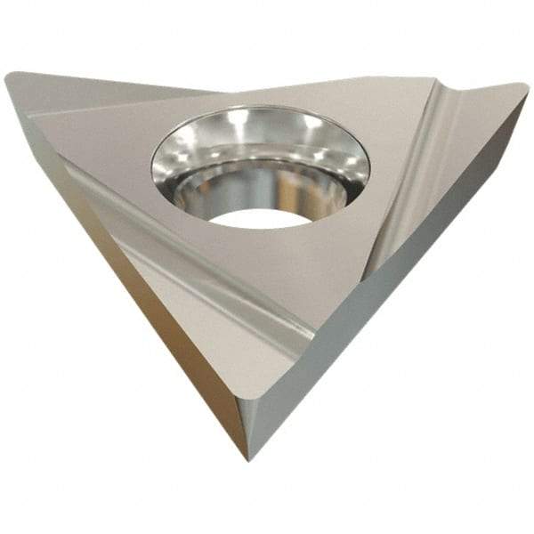 Iscar - TPGH321 R Grade IC70 Carbide Turning Insert - Uncoated, 60° Triangle, 3/8" Inscr Circle, 1/8" Thick, 1/64" Corner Radius - Americas Industrial Supply