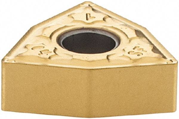 Iscar - WNMG3-1 SF Grade IC570 Carbide Turning Insert - TiCN/TiN Finish, 80° Trigon, 3/8" Inscr Circle, 5/32" Thick, 1/64" Corner Radius - Americas Industrial Supply