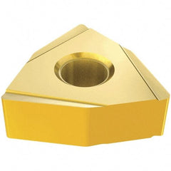 Iscar - WNMZ3-1 RF Grade IC570 Carbide Turning Insert - TiCN/TiN Finish, 80° Trigon, 3/8" Inscr Circle, 5/32" Thick, 1/64" Corner Radius - Americas Industrial Supply