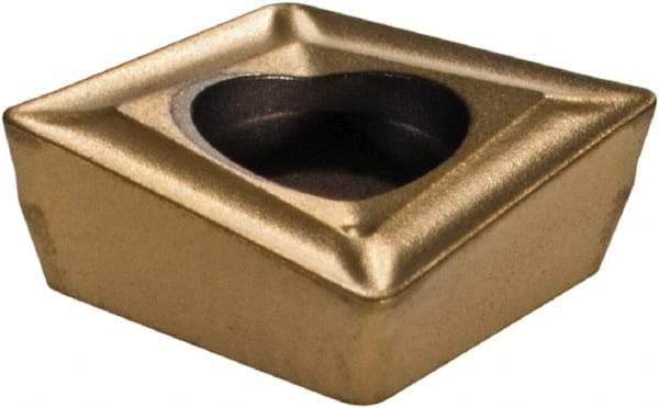 Iscar - XOMT060204 DT Grade IC250 Carbide Indexable Drill Insert - TiCN/TiN Finish, Square, 6.16mm Inscribed Circle - Americas Industrial Supply