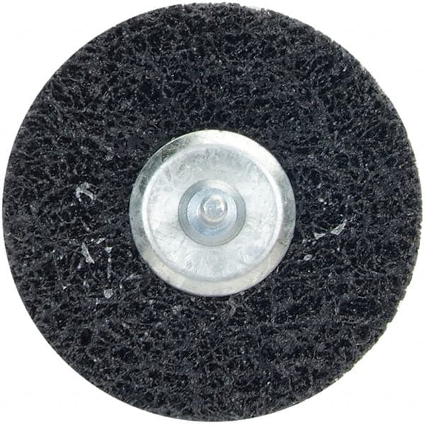Merit Abrasives - 4" Very Coarse Grade Deburring Disc - 1/4" Shank Diam, Shank Connection - Americas Industrial Supply