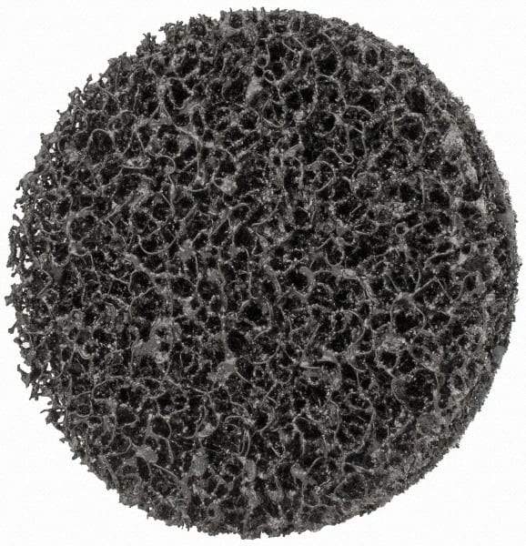 Merit Abrasives - 4" Diam, Silicon Carbide Hook & Loop Disc - Very Coarse Grade, Nonwoven, - Americas Industrial Supply