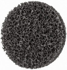 Merit Abrasives - 4" Diam, Silicon Carbide Hook & Loop Disc - Very Coarse Grade, Nonwoven, - Americas Industrial Supply