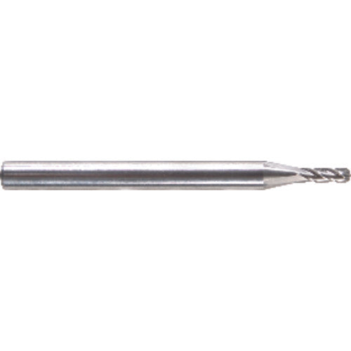 ‎.120″ Dia. - 1-1/2″ OAL - Solid CBD - Bright - Ball Nose-SE EM - 4 FL Series/List #5919 - Exact Industrial Supply