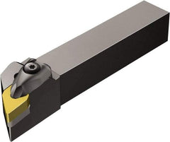 Sandvik Coromant - DDJN, Left Hand Cut, -3° Lead Angle, 25mm Shank Height x 25mm Shank Width, Negative Rake Indexable Turning Toolholder - 150mm OAL, DNMG 15 04 08 Insert Compatibility, Series T-Max P - Americas Industrial Supply