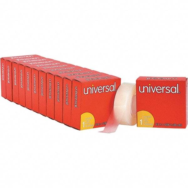 UNIVERSAL - 3/4" Wide x 1mm Thick x 36 yds Long, 83436VP Box Sealing & Label Protection Tape - Clear - Americas Industrial Supply