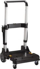 DeWALT - 200 Lb Capacity 12-3/4" OAH Trolley - Telescopic 3-Position Aluminum Handle, Metal, 2 Rigid, 2 Swivel Wheels - Americas Industrial Supply