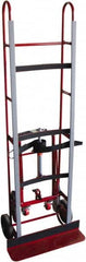 PRO-SOURCE - 1,200 Lb Capacity 72-3/4" OAH Vending Truck - 5-1/4 x 24" Base Plate, Steel Handle, Steel, Mold-On Rubber Wheels - Americas Industrial Supply