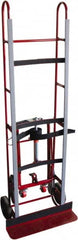 PRO-SOURCE - 1,200 Lb Capacity 66-3/4" OAH Vending Truck - 5-1/4 x 24" Base Plate, Steel Handle, Steel, Mold-On Rubber Wheels - Americas Industrial Supply