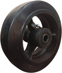 Value Collection - 6 Inch Diameter x 2 Inch Wide, Mold-On Rubber Caster Wheel - 410 Lb. Capacity, 3/4 Inch Axle Diameter, Roller Bearing - Americas Industrial Supply