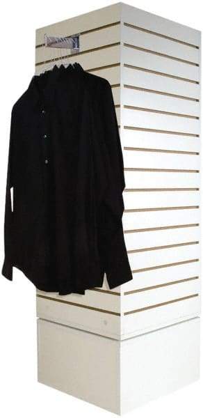 ECONOCO - 20" Wide, 60 High, Open Shelving Accessory/Component - Melanime Density Fiberboard, 20" Deep, Use with Slatwall Accessories - Americas Industrial Supply