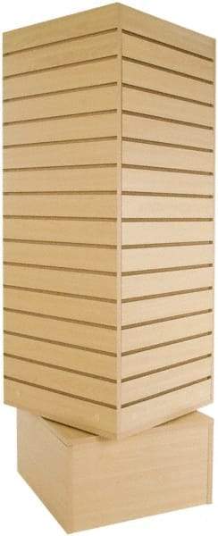 ECONOCO - 20" Wide, 60 High, Open Shelving Accessory/Component - Melanime Density Fiberboard, 20" Deep, Use with Slatwall Accessories - Americas Industrial Supply
