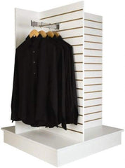 ECONOCO - 36" Wide, 54 High, Open Shelving Accessory/Component - Melanime Density Fiberboard, 36" Deep, Use with Slatwall Accessories - Americas Industrial Supply