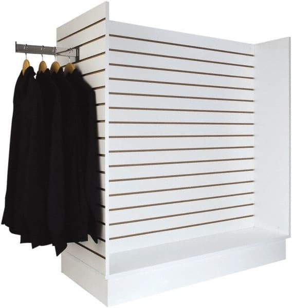 ECONOCO - 49-1/4" Wide, 54 High, Open Shelving Accessory/Component - Melanime Density Fiberboard, 24" Deep, Use with Slatwall Accessories - Americas Industrial Supply