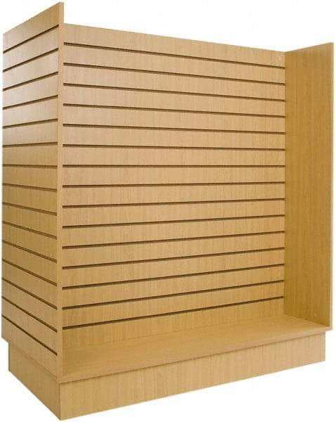 ECONOCO - 49-1/4" Wide, 54 High, Open Shelving Accessory/Component - Melanime Density Fiberboard, 24" Deep, Use with Slatwall Accessories - Americas Industrial Supply